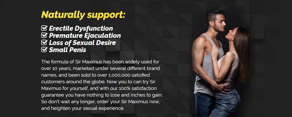 Bigger Penis And Fuller Firmer Erections Pills - Sir Maximus Results